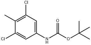 Carbamic acid, N-(3,5-dichloro-4-methylphenyl)-, 1,1-dimethylethyl ester 结构式