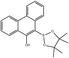9-Phenanthrenol, 10-(4,4,5,5-tetramethyl-1,3,2-dioxaborolan-2-yl)- 结构式