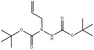 1,2-Hydrazinedicarboxylic acid, 1-(2-propenyl)-, bis(1,1-dimethylethyl) ester Structure