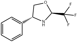 Oxazolidine, 4-phenyl-2-(trifluoromethyl)-, (2S,4R)- Structure