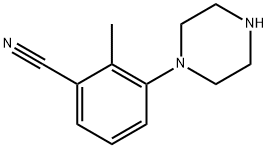 Benzonitrile, 2-methyl-3-(1-piperazinyl)- Structure