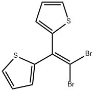 Thiophene, 2,2'-(2,2-dibromoethenylidene)bis- 结构式