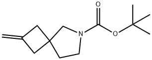 2-亚甲基-6-氮杂螺[3.4]辛烷-6-甲酸叔丁酯 结构式