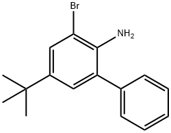 [1,1'-Biphenyl]-2-amine, 3-bromo-5-(1,1-dimethylethyl)- Structure