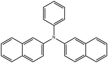2-Naphthalenamine, N-2-naphthalenyl-N-phenyl-,204065-98-5,结构式