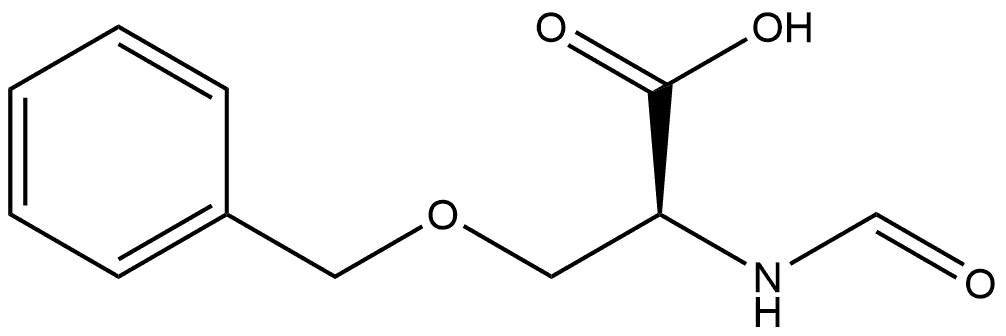 3-(Benzyloxy)-2-formamidopropanoic acid Structure