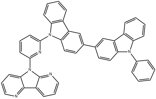 2041519-51-9 9-(6-(5H-吡咯并[2,3-B:4,5-B']联吡啶-5-基)吡啶-2-基)-9'-苯基-9H,9'H-3,3 '-联咔唑