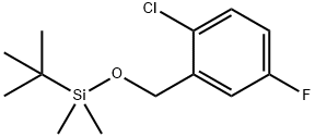 Benzene, 1-chloro-2-[[[(1,1-dimethylethyl)dimethylsilyl]oxy]methyl]-4-fluoro- Structure