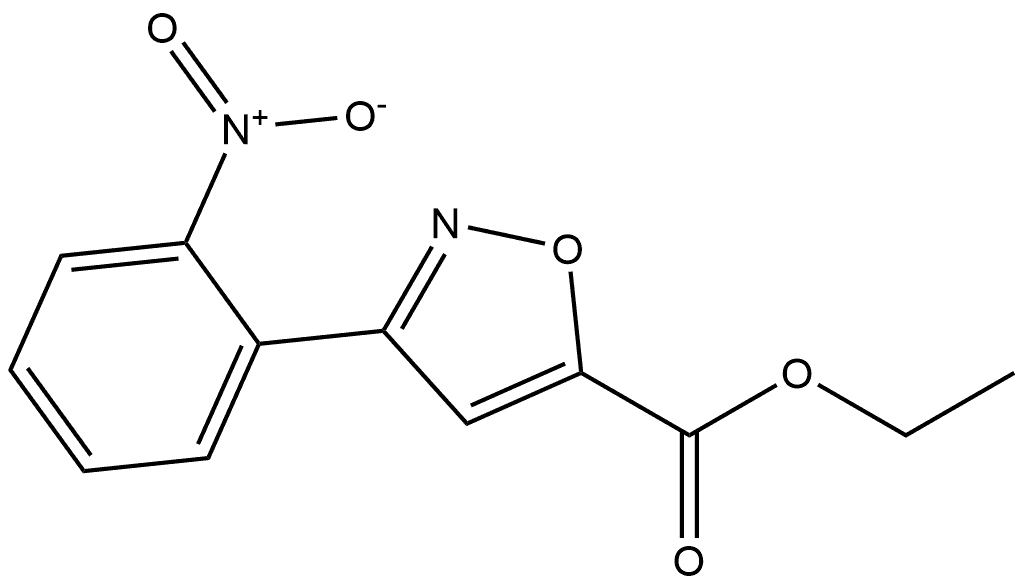 ethyl 3-(2-nitrophenyl)isoxazole-5-carboxylate Struktur