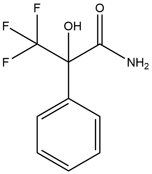 Benzeneacetamide, α-hydroxy-α-(trifluoromethyl)- Struktur