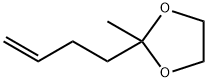 1,3-Dioxolane, 2-(3-buten-1-yl)-2-methyl- 化学構造式