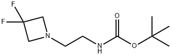 TERT-BUTYL(2-(3,3-DIFLUOROAZETIDIN-1-YL)ETHYL)CARBAMATE, 2045189-41-9, 结构式