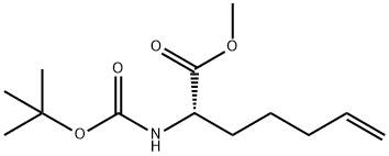 6-Heptenoic acid, 2-[[(1,1-dimethylethoxy)carbonyl]amino]-, methyl ester, (2S)-