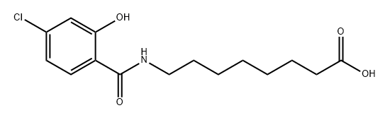 Octanoic acid, 8-[(4-chloro-2-hydroxybenzoyl)amino]- Struktur
