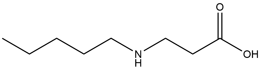 N-Pentyl-β-alanine, 205237-07-6, 结构式