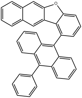 Benzo[b]naphtho[2,3-d]furan, 1-(10-phenyl-9-anthracenyl)- Structure