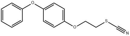 チオシアン酸2-(4-フェノキシフェノキシ)エチル 化学構造式