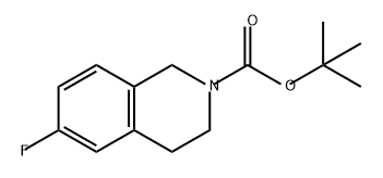 2(1H)-Isoquinolinecarboxylic acid, 6-fluoro-3,4-dihydro-, 1,1-dimethylethyl ester Structure