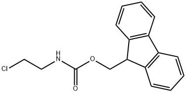 Carbamic acid, N-(2-chloroethyl)-, 9H-fluoren-9-ylmethyl ester Structure