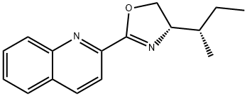 Quinoline, 2-[(4S)-4,5-dihydro-4-[(1S)-1-methylpropyl]-2-oxazolyl]- 结构式