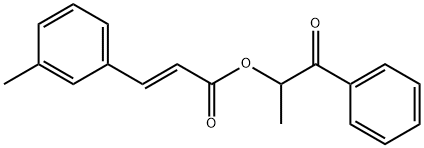 1-OXO-1-PHENYLPROPAN-2-YL (E)-3-(M-TOLYL)ACRYLATE,2055970-33-5,结构式