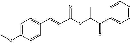 1-OXO-1-PHENYLPROPAN-2-YL (E)-3-(4-METHOXYPHENYL)ACRYLATE, 2055970-35-7, 结构式