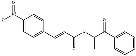 1-oxo-1-phenylpropan-2-yl (E)-3-(4-nitrophenyl)acrylate Structure