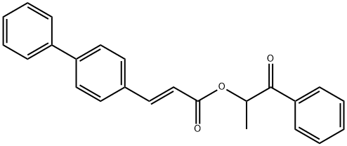 1-OXO-1-PHENYLPROPAN-2-YL (E)-3-([1,1'-BIPHENYL]-4-YL)ACRYLATE,2055970-40-4,结构式