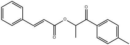 2-Propenoic acid, 3-phenyl-, 1-methyl-2-(4-methylphenyl)-2-oxoethyl ester, (2E)- Structure