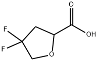 4,4-二氟四氢呋喃-2-甲酸 结构式