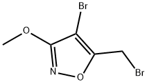 Isoxazole, 4-bromo-5-(bromomethyl)-3-methoxy- Structure