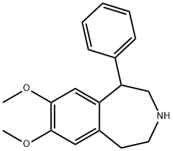 1H-3-Benzazepine, 2,3,4,5-tetrahydro-7,8-dimethoxy-1-phenyl- Structure