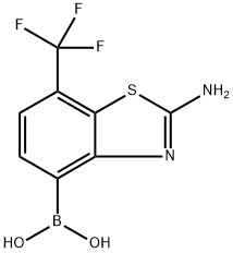 (2-氨基-7-(三氟甲基)苯并[D]噻唑-4-基)硼酸,2056915-40-1,结构式