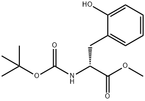 D-Phenylalanine, N-[(1,1-dimethylethoxy)carbonyl]-2-hydroxy-, methyl ester Struktur