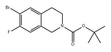 tert-butyl 6-bromo-7-fluoro-3,4-dihydroisoquinoline-2(1H)-carboxylate Structure