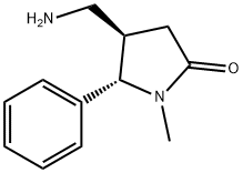 rac-(4r,5s)-4-(aminomethyl)-1-methyl-5-phenylpyrrolidin-2-one 结构式