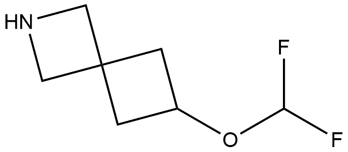 6-(二氟甲氧基)-2-氮杂螺[3.3]庚烷,2059986-63-7,结构式