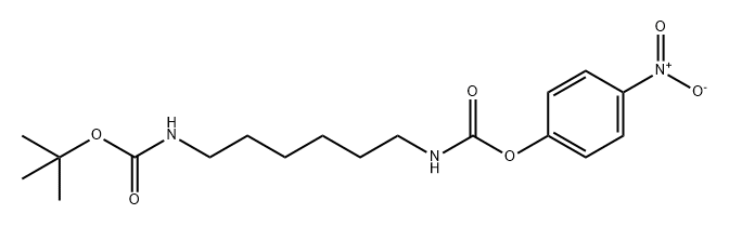 Carbamic acid, N-[6-[[(1,1-dimethylethoxy)carbonyl]amino]hexyl]-, 4-nitrophenyl ester Structure