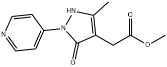 2-[5-甲基-3-氧代-2-(4-吡啶基)-2,3-二氢-4-吡唑基]乙酸甲酯 结构式
