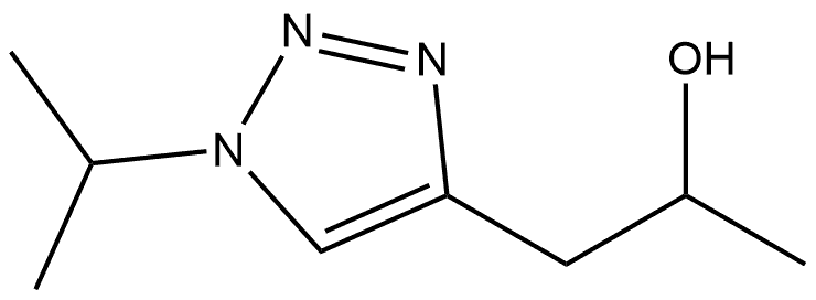 1-[1-(propan-2-yl)-1H-1,2,3-triazol-4-yl]propan-2-ol 结构式