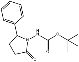 Carbamic acid, N-(2-oxo-5-phenyl-1-pyrrolidinyl)-, 1,1-dimethylethyl ester 结构式