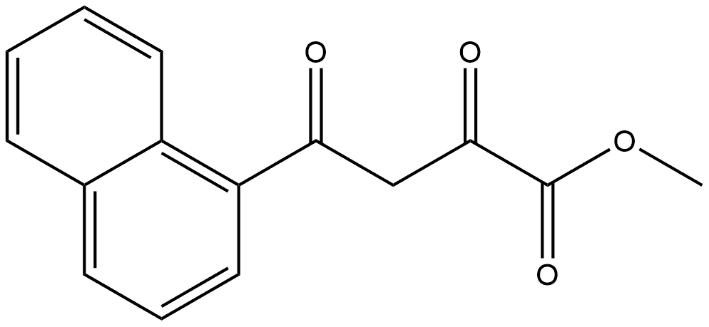 4-(1-萘基)-2,4-二氧代丁酸甲酯,20616-14-2,结构式