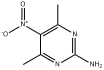 2-Pyrimidinamine, 4,6-dimethyl-5-nitro- Structure