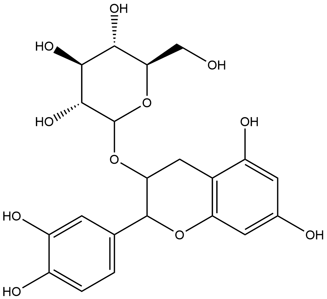 Glucopyranoside, 2-(3,4-dihydroxyphenyl)-5,7-dihydroxy-3-chromanyl, (+)- D- (8CI)