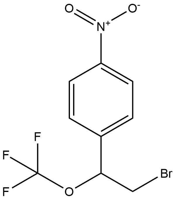 1-(2-bromo-1-(trifluoromethoxy)ethyl)-4-nitrobenzene Struktur