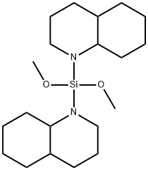 Quinoline, 1,1'-(dimethoxysilylene)bis[decahydro- Structure