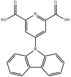 4-(9H-咔唑-9-基)吡啶-2,6-二羧酸, 2079886-11-4, 结构式