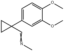 Methanamine, N-[[1-(3,4-dimethoxyphenyl)cyclopropyl]methylene]- Struktur
