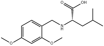 (2,4-dimethoxybenzyl)-L-leucine 结构式