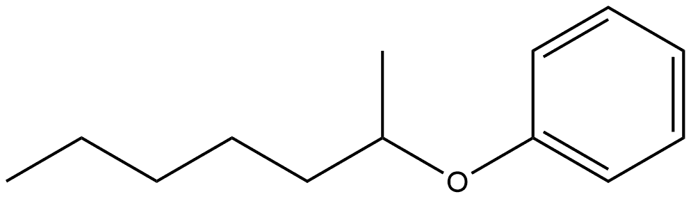 [(1-Methylhexyl)oxy]benzene 结构式